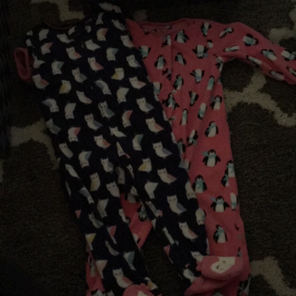Carters fleece bodysuits.